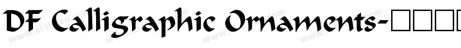 DF Calligraphic Ornaments字体转换